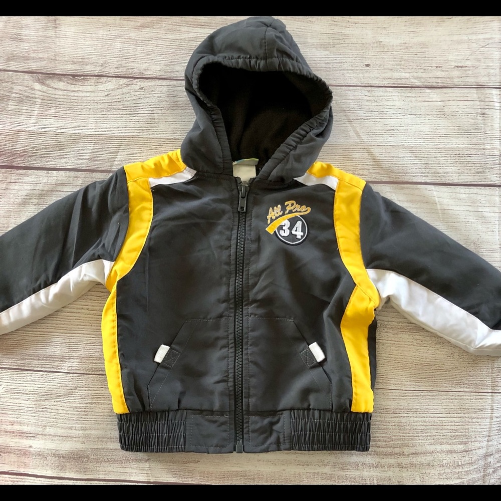 Al & Ray Hooded Gray Jacket 12 Months